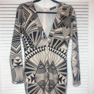 Women’s Geo-Print Body Con Dress